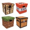 Ukonic Minecraft 4-Piece 13 Inch Fabric Storage Bin Bundle