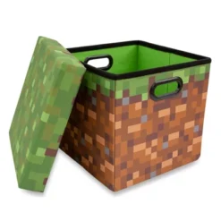 Ukonic Minecraft 13-Inch Fabric Storage Bin Cube Organizers With Lids | Set Of 4 7 Ukonic Minecraft 13-Inch Fabric Storage Bin Cube Organizers With Lids | Set Of 4 -IRIS Storage Deals Store GUEST 9dc2503c 597f 4246 9823 302ad18d2fc2