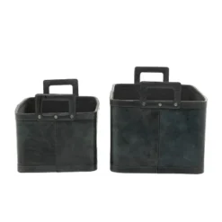 Set Of 2 Storage Baskets Dark Brown - Olivia & May 8 Set Of 2 Storage Baskets Dark Brown - Olivia & May -IRIS Storage Deals Store GUEST 9de0fbec b1f7 4c23 87ce a9a0f806c8a9