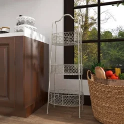 41" 3 Tier Rustic Farmhouse Iron Basket Stand - Olivia & May 20 41" 3 Tier Rustic Farmhouse Iron Basket Stand - Olivia & May -IRIS Storage Deals Store GUEST 9e44a87e 8aaf 49d2 a6b9 0975c5a441f0