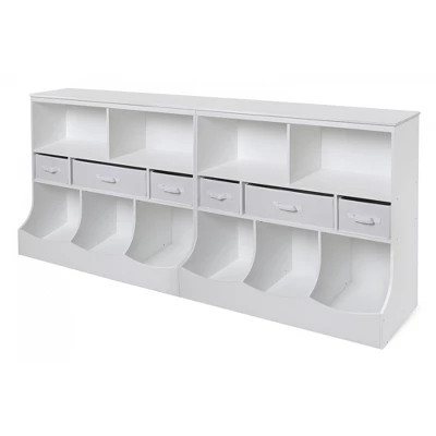 Badger Basket Combo Bin Storage Unit With Three Baskets 4 Badger Basket Combo Bin Storage Unit With Three Baskets - Image 4