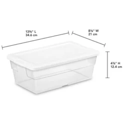 Sterilite 6 Quart Clear Multipurpose Plastic Storage Tote, 12 Pack, & 16 Quart Clear Multipurpose Plastic Storage Tote, 12 Pack For Home Organization -IRIS Storage Deals Store GUEST 9ee2ad7a a104 463c 9777 def35d56a5fb