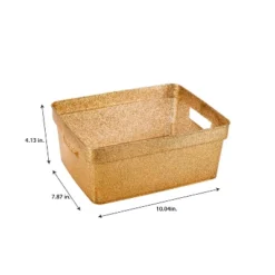 Simplify 3pk Small Glitter Totes Gold -IRIS Storage Deals Store GUEST 9ef0b9c0 db38 4eef ae05 2d6f4f386e2b