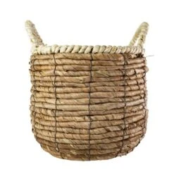 Wrapped Rim Basket Banana Leaf, Corn Husk & Metal - Foreside Home & Garden 8 Wrapped Rim Basket Banana Leaf, Corn Husk & Metal - Foreside Home & Garden -IRIS Storage Deals Store GUEST 9f7eef54 1db3 41bd 8c15 94013906f22c