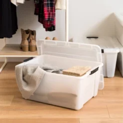 IRIS 45qt 4pk Buckle Up Storage Box Pearl -IRIS Storage Deals Store GUEST 9ff9340a 1ef7 47bd 9771 7e022af9b189