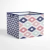 Bacati - Emma Aztec Design Fox Coral/Mint/Navy Storage Box Large
