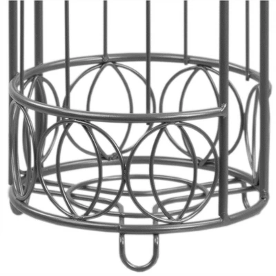 Home Basics Seville Free-Standing Dispensing Toilet Paper Holder, Satin Nickel 4 Home Basics Seville Free-Standing Dispensing Toilet Paper Holder, Satin Nickel - Image 4