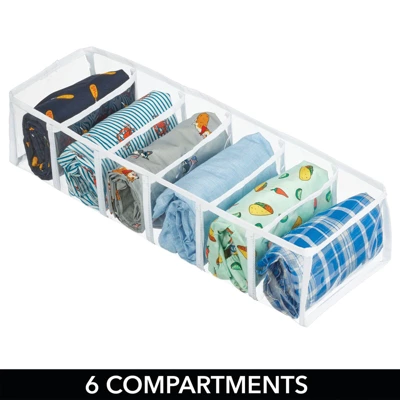 MDesign Plastic Dresser Drawer/Closet Storage Divider, Set Of 3 4 MDesign Plastic Dresser Drawer/Closet Storage Divider, Set Of 3 - Image 4