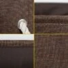 PiccoCasa Home Closet Clothes Box Cotton Fabric Decorative Storage Bins Small Chocolate Color 1 Pc