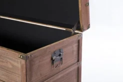 Vintiquewise Wooden Rectangular Lined Rustic Storage Trunk With Latch -IRIS Storage Deals Store GUEST a318e4d7 6fa9 48e8 b6b6 8cde509a4b74