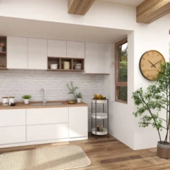 34 X 16 Farmhouse Metal Storage Cart White - Olivia & May -IRIS Storage Deals Store GUEST a3b357be f9ba 42d3 90b9 a8d19b501779