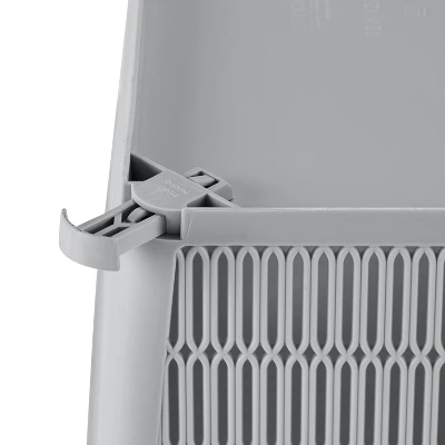 Simplify 2pk Large Slide And Stack Storage Shallow Totes Gray 7 Simplify 2pk Large Slide And Stack Storage Shallow Totes Gray - Image 7