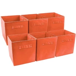 Sorbus 11 Inch Cube Storage Organizer Bins - 6 Pack -IRIS Storage Deals Store GUEST a58645e4 1f83 4947 90fa 8046658769f1