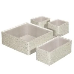 Sorbus Woven Paper Rope Baskets - 4 Piece Set 13 Sorbus Woven Paper Rope Baskets - 4 Piece Set -IRIS Storage Deals Store GUEST a5903971 1664 402c 9863 404a378e46c5