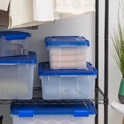 IRIS WeatherPro Plastic Storage Bin With Lid -IRIS Storage Deals Store GUEST a623da99 c6db 4b3c a20d fcc0fdc1dbd7