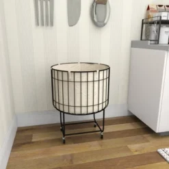 26 X 19 Contemporary Metal Storage Cart Off White - Olivia & May -IRIS Storage Deals Store GUEST a6299ba7 e9e6 4106 966c ccdc2227f51c