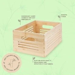 Creative Scents Natural Bamboo Storage Bin -IRIS Storage Deals Store GUEST a62c2caf b95c 4a96 9145 47266f049f3c