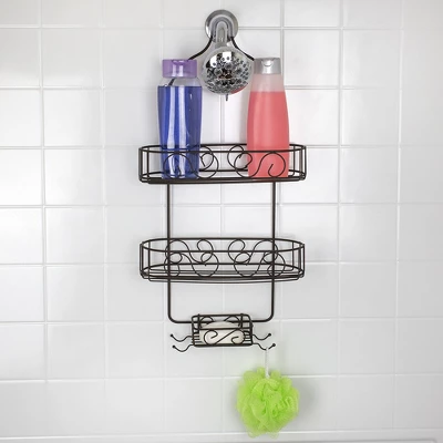 Home Basics Scroll Shower Caddy 3 Home Basics Scroll Shower Caddy - Image 3