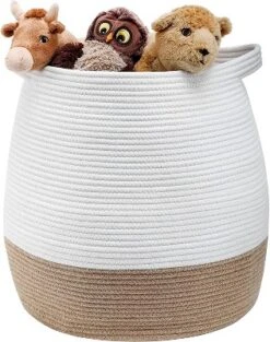 Midlee Rope & Jute Bottom Toy Basket -IRIS Storage Deals Store GUEST a7d6a1a6 982c 46d3 aac0 a56c7588e7ed