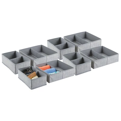 MDesign Fabric Child/Kids Drawer Organizer, 2 Sizes, Set Of 8 11 MDesign Fabric Child/Kids Drawer Organizer, 2 Sizes, Set Of 8 - Image 11