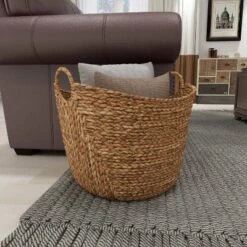 19" X 20" X 18" Brown Sea Grass Contemporary Storage Basket - Olivia & May -IRIS Storage Deals Store GUEST a880b187 9fc7 45c9 b234 c2bf90a536af