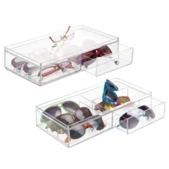 MDesign Plastic Glasses Storage Organizer Box, 2 Drawers, 2 Pack 17 MDesign Plastic Glasses Storage Organizer Box, 2 Drawers, 2 Pack -IRIS Storage Deals Store GUEST a8dc4080 24b2 48f3 a22b 3a27a338b7f7