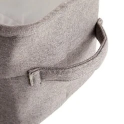 Gray Jute Fabric Storage Bin Basket Container Cubes Organizer With Handles Rectangular 16"x6"x5.25" -IRIS Storage Deals Store GUEST a93bfe5e 2aa5 4a2f a475 325946a21c2b