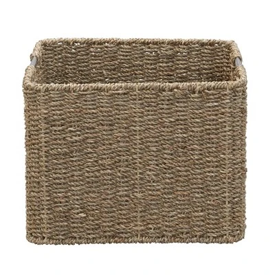Household Essentials Square Wicker Basket Seagrass 2 Household Essentials Square Wicker Basket Seagrass - Image 2