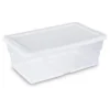 Sterilite 16 Qt Clear Plastic Secure Latching Storage Containers, 12 Pack & 6 Quart Lidded Storage Tote For Home And Office Organization, 24 Pack