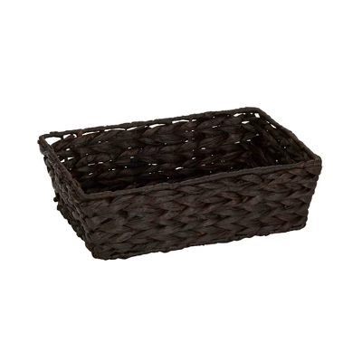 Household Essentials Set Of 4 Hyacinth Stained Baskets Brown 2 Household Essentials Set Of 4 Hyacinth Stained Baskets Brown - Image 2