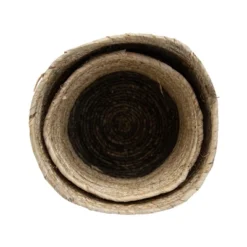 Set Of 2 Natural Woven Natural Corn Husk & Faux Raffia Basket - Foreside Home & Garden 11 Set Of 2 Natural Woven Natural Corn Husk & Faux Raffia Basket - Foreside Home & Garden -IRIS Storage Deals Store GUEST aae0bebc 81a3 4525 95ee d8a23977476c