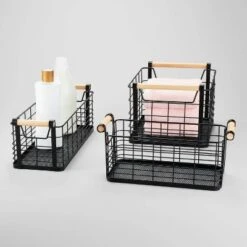 Rectangular Wire Natural Wood Handles Basket - Brightroom™ 5 Rectangular Wire Natural Wood Handles Basket - Brightroom™ -IRIS Storage Deals Store GUEST ab19b57b a6b9 48e1 bff9 9f5ba2d2135a