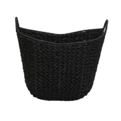 Household Essentials Tall Scoop Basket Paper Rope Black -IRIS Storage Deals Store GUEST abdc9362 4491 4251 a93d 32fd0d5e638c