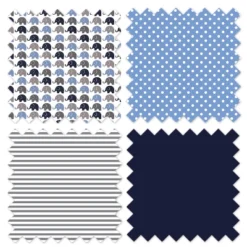 Bacati - Elephants Blue/Gray Storage Caddy -IRIS Storage Deals Store GUEST abf22e66 97bf 4329 8d4f a3a47166d8a7