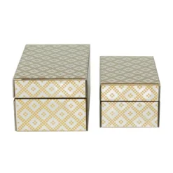 Set Of 2 Glass Geometric Box With Glass Sides Gold – CosmoLiving By Cosmopolitan 8 Set Of 2 Glass Geometric Box With Glass Sides Gold – CosmoLiving By Cosmopolitan -IRIS Storage Deals Store GUEST ac2c0eba da85 4496 93a2 ca1116ac0a31