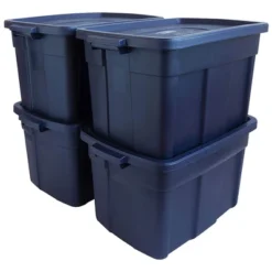 Rubbermaid Roughneck 25 Gallon Rugged Stackable Storage Container With Tight Lid For Indoor Or Outdoor Home Organization, 4 Pack -IRIS Storage Deals Store GUEST ac533a42 bd92 418c 803f eeb6d49f0219