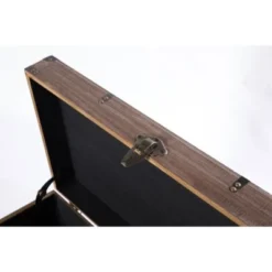 Vintiquewise Wooden Rectangular Lined Rustic Storage Trunk With Latch -IRIS Storage Deals Store GUEST ad681807 65a8 470b acbe 7923b0e318d6