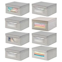 MDesign Fabric Closet Storage Organizer Box - Medium -IRIS Storage Deals Store GUEST adef4802 931b 4e19 822c f77ff3da8381