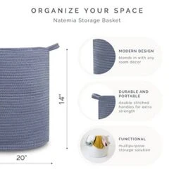 Natemia Rope Storage Basket -IRIS Storage Deals Store GUEST ae14a0fe a3b2 4b38 913f 96cc1c3f7bfd
