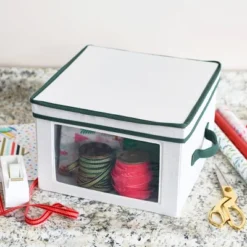 Household Essentials Medium Holiday Storage Box Green -IRIS Storage Deals Store GUEST aec36673 c79c 465c a4de 8117a7e8b940
