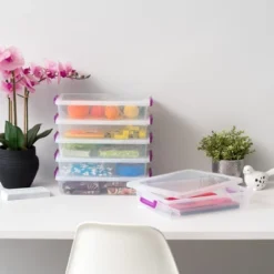 IRIS USA 6qt Modular Plastic Storage Container Latching Box -IRIS Storage Deals Store GUEST aedc8199 256e 41a0 ab76 46f02afa5fa7