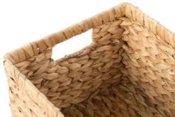 Vintiquewise Natural Woven Water Hyacinth Wicker Rectangular Storage Bin Basket With Handles, Set Of 3 -IRIS Storage Deals Store GUEST af41ae10 3787 4136 937a 76236e1658f0