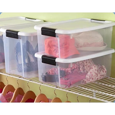 Sterilite Plastic Stackable Storage Container Bin Box Tote With White Latching Lid Organizing Solution For Home & Classroom 5 Sterilite Plastic Stackable Storage Container Bin Box Tote With White Latching Lid Organizing Solution For Home & Classroom - Image 5