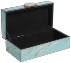 Parisian Shiny Blue Agate Glass Decorative Boxes Set Of 2 9 Parisian Shiny Blue Agate Glass Decorative Boxes Set Of 2 -IRIS Storage Deals Store GUEST b003f6cc 0b4c 4fbd 8ee4 212d5d283ed7