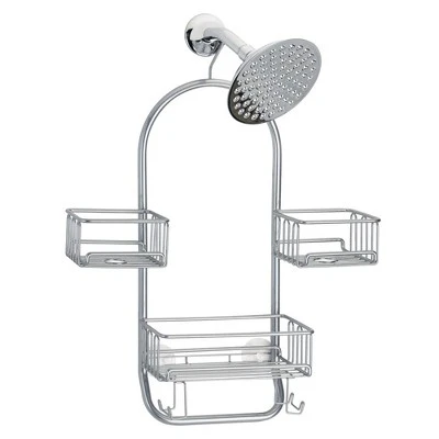 MDesign Metal Large Bath Tub & Shower Caddy, Hanging Storage Organizer 6 MDesign Metal Large Bath Tub & Shower Caddy, Hanging Storage Organizer - Image 6