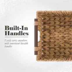 American Atelier Water Hyacinth Wicker Basket With Carry Handles, Rectangular Woven Storage Baskets, Laundry Storage Or Pantry Bin 12 American Atelier Water Hyacinth Wicker Basket With Carry Handles, Rectangular Woven Storage Baskets, Laundry Storage Or Pantry Bin -IRIS Storage Deals Store GUEST b05cf84d a900 4f22 9922 d18e9f5dd273