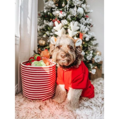 Midlee Candy Cane Rope Basket 5 Midlee Candy Cane Rope Basket - Image 5