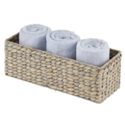 MDesign Natural Woven Water Hyacinth Bathroom Storage Organizer Basket 10 MDesign Natural Woven Water Hyacinth Bathroom Storage Organizer Basket -IRIS Storage Deals Store GUEST b0937649 0ec7 423c 8749 be847011248b