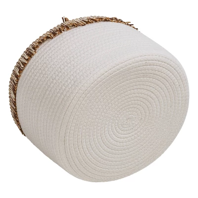 Honey-Can-Do Set Of 3 Cotton Rope Baskets White 3 Honey-Can-Do Set Of 3 Cotton Rope Baskets White - Image 3
