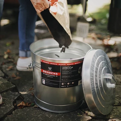 Behrens 6gal Galvanized Steel Locking Lid Storage Can Silver 2 Behrens 6gal Galvanized Steel Locking Lid Storage Can Silver - Image 2